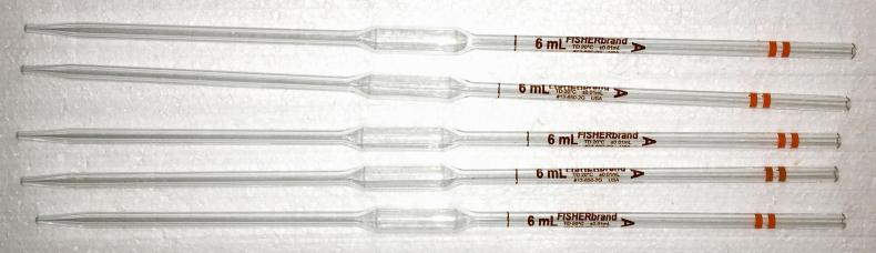 Fisherbrand 13-650-2G Class A 6mL Volumetric Pipet-cover
