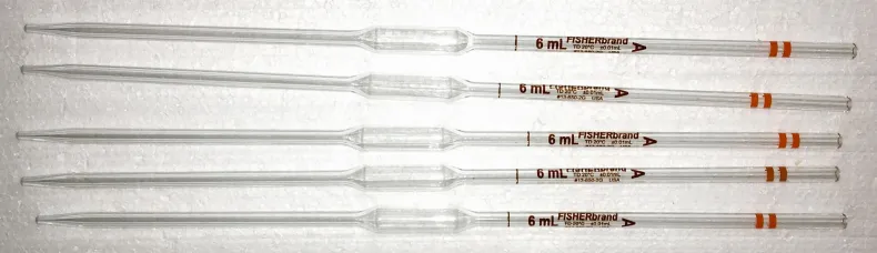Fisherbrand 13-650-2G Class A 6mL Volumetric Pipet