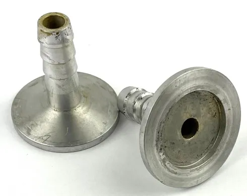 Stainless Steel 1/2"NPT Male Vacuum Hose Barb Adapter with KF/NW25 Flange for Laboratory Vacuum Pumps