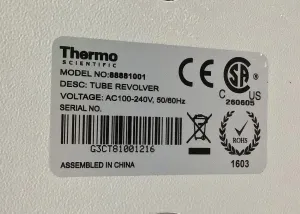 Thermo Scientific Tube Revolver Lab Rotator 88881001 with Adjustable Paddle Angles, 8 of 10