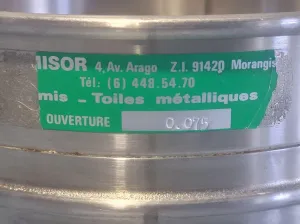 RETSCH Stainless Steel Test Sieve 200x50mm with 75 µm Mesh Aperture, 2 of 2