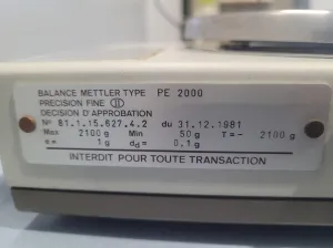 Mettler Toledo PE2000 Precision Balance 2100g / 0.1g, 3 of 6