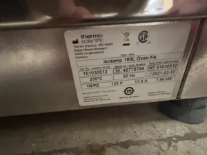 Thermo Scientific Isotemp 180L Laboratory Convection Oven for Precise Temperature Control, 2 of 2