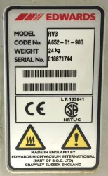 Edwards RV3 Rotary Vacuum Pump (2.6 cfm), 6 of 6