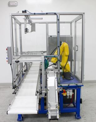 FANUC System R-30iB Mate Plus Pick-and-Place Robot Cell LR Mate 200iD/7L for Pharma Labs-cover