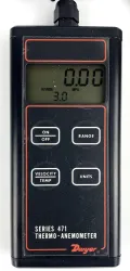 Dwyer Series 471 Digital Thermo-Anemometer for Air Velocity and Temperature Measurement, 2 of 23