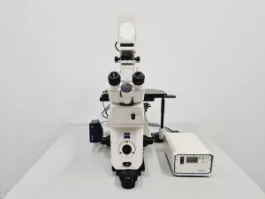 Carl Zeiss Axiovert 200M Inverted Fluorescence Microscope with 4x Objectives, 3 of 65