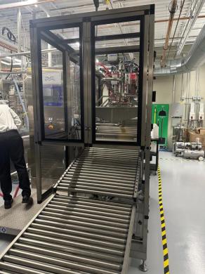 Alfa Laval Astepo grande Automated Liquid Filling Machine with Integrated Roller Conveyor-cover