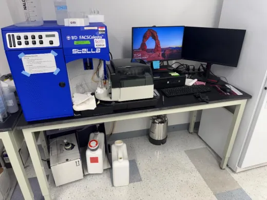 BD FACSCelesta Flow Cytometer with 3-Laser Configuration and BD HTS Accessory