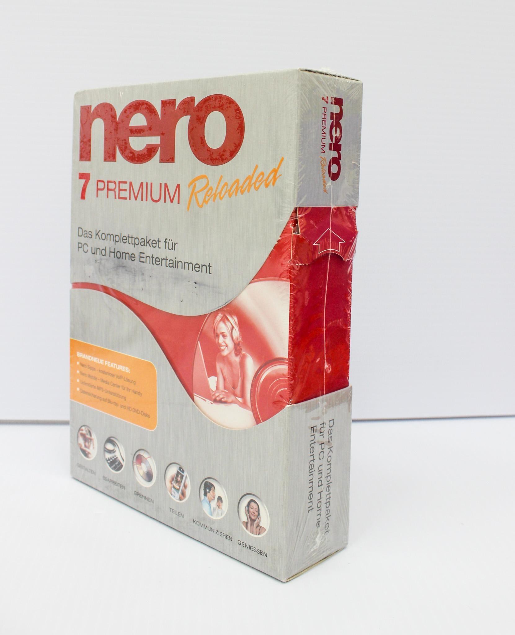 Nero 7 Premium Reloaded Software Package with High-Definition Blu-ray & HD DVD Support