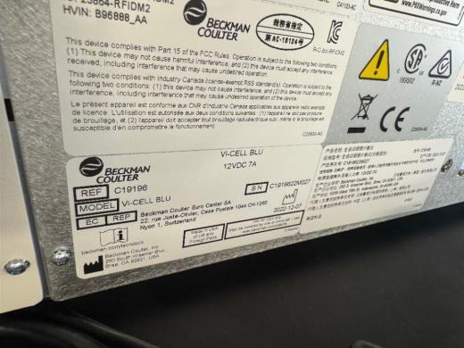 Beckman Coulter Vi-Cell BLU Automated Cell Viability and Concentration Analyzer-cover