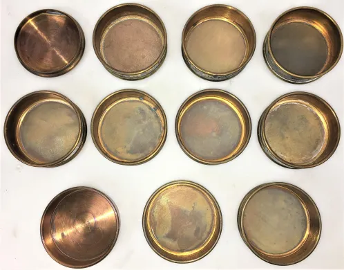 Newark Brass Sieve Kit - 3" Diameter, Set of 9, ASTM E-11 Compliant