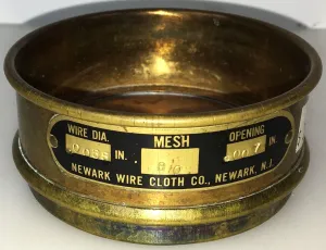 Newark Brass Sieve Kit - 3" Diameter, Set of 9, ASTM E-11 Compliant, 2 of 11