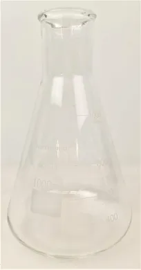 Norchemist Narrow Mouth 1000mL Borosilicate Glass Erlenmeyer Flask