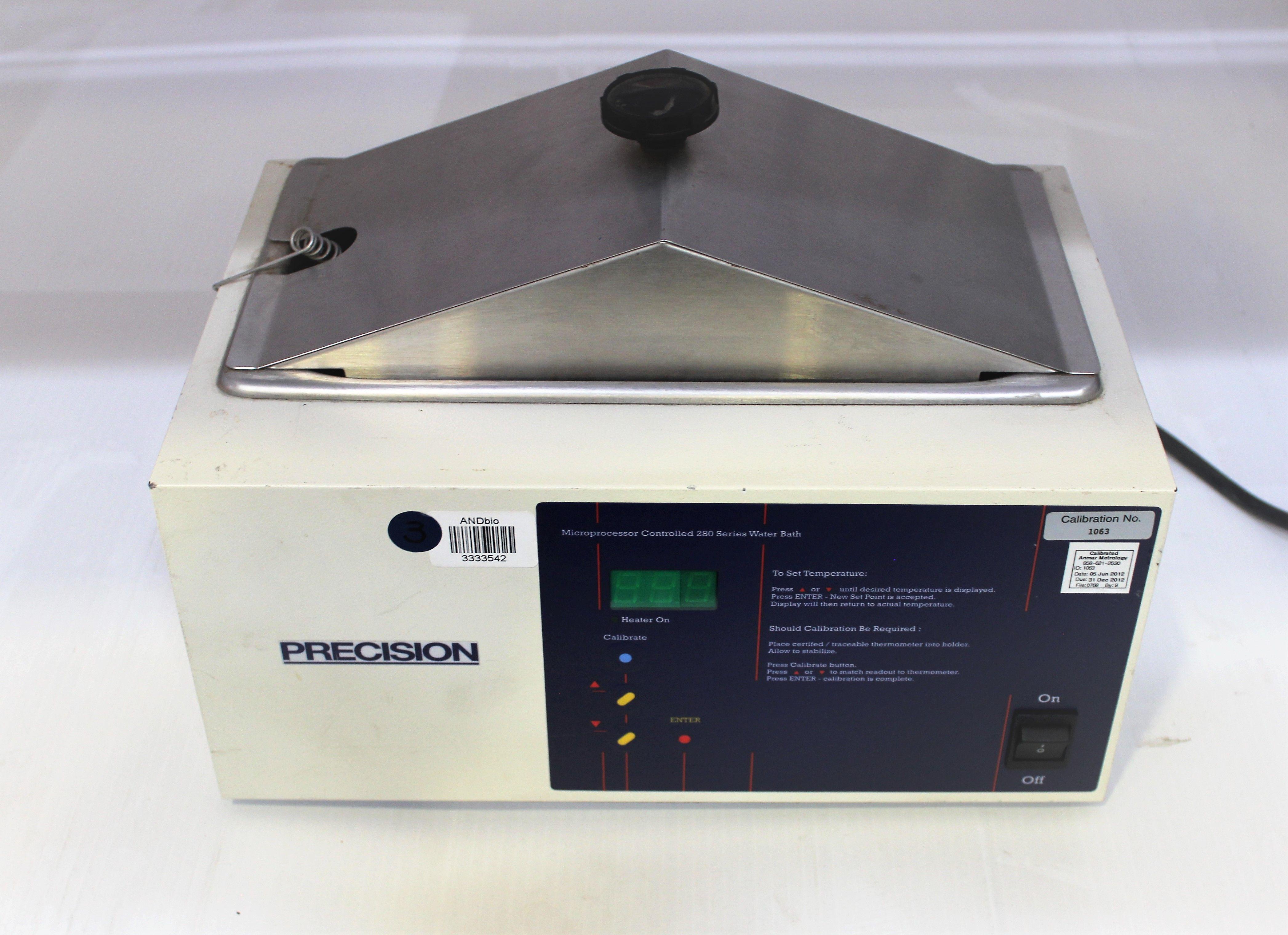 Precision 280 Series Microprocessor-Controlled Laboratory Water Bath Circulator with 99.9°C Temperature Range