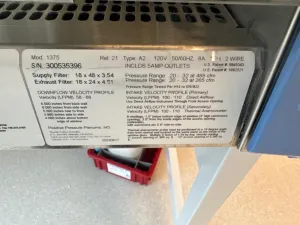 Thermo Fisher Scientific 1300 Series A2 Model 1375 Type A2 Biosafety Cabinet, 4 ft Work Area, 2 of 2