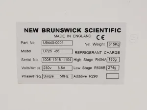 New Brunswick Scientific U725 -86°C Ultra Low Temperature Laboratory Freezer, 11 of 31