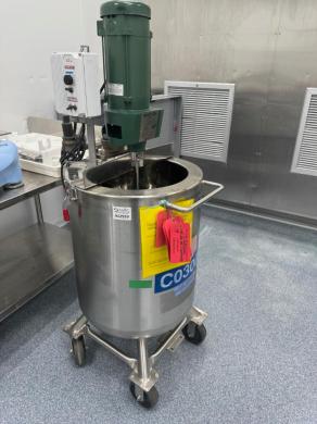Precision Stainless Jacketed Mixing Tank with SPXFLOW Motor-Driven Agitator-cover