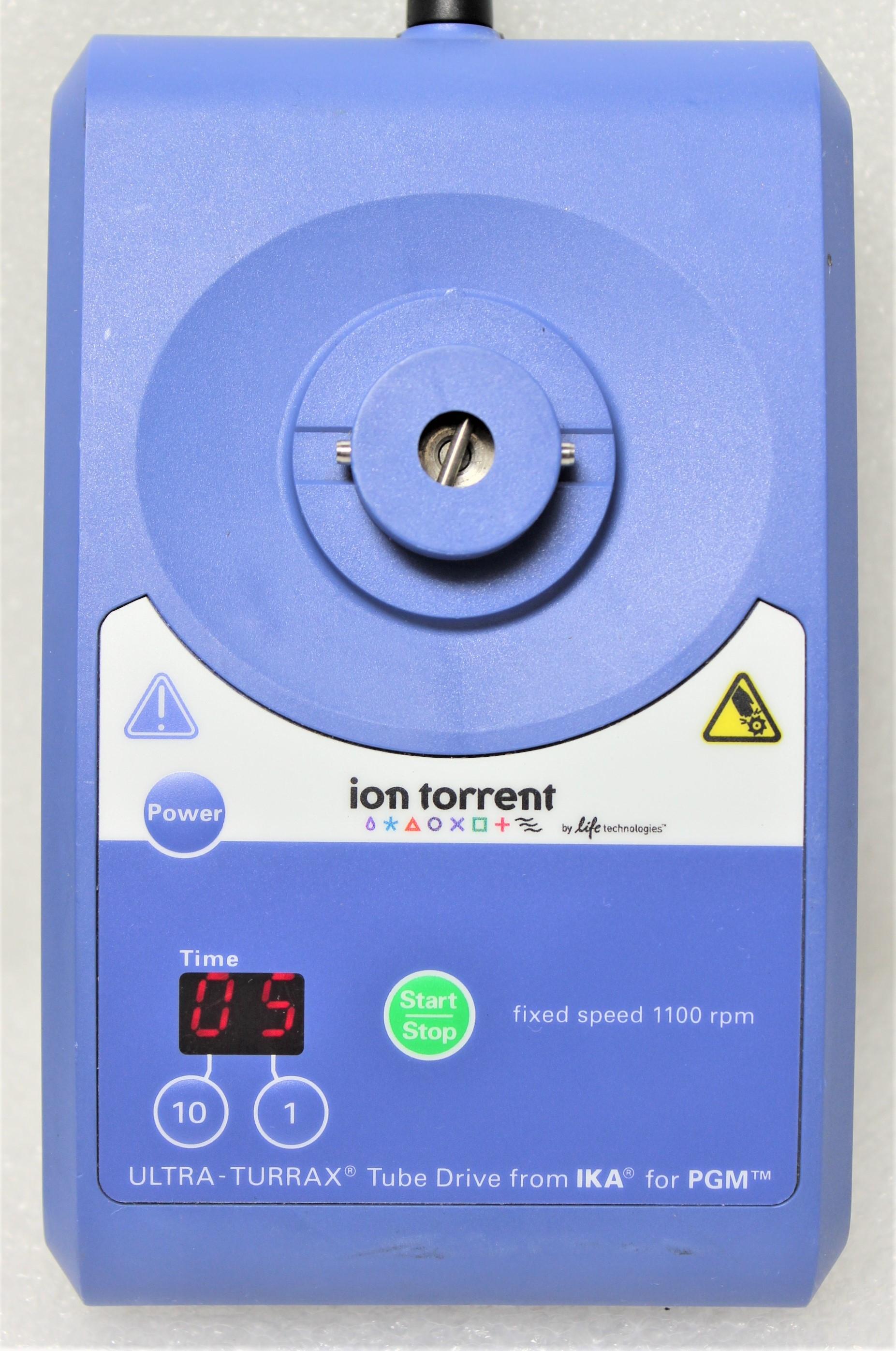 Ion Torrent Ultra-Turrax Tube Drive UT TD Sample Disperser 1100 rpm for Tissue & Tablets