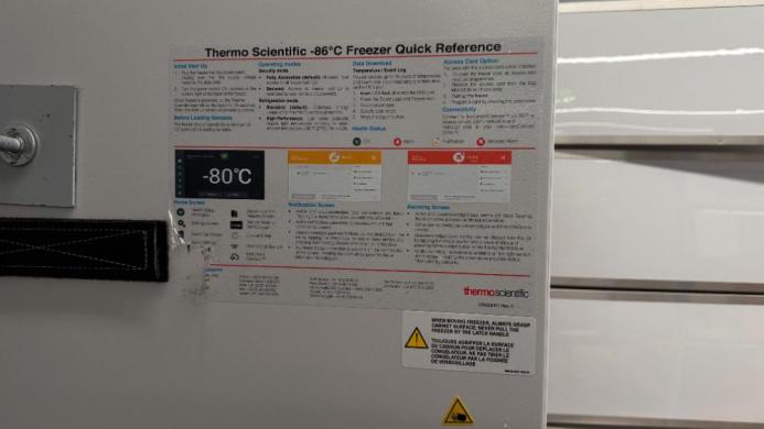 Thermo Scientific RLE40086AS -86°C Ultra-Low Temperature Laboratory Freezer-cover