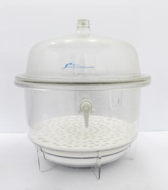 Science Ware F42400-2221 10L Polycarbonate Round Vacuum Desiccator with Amber Tint-cover