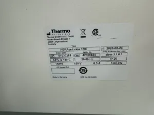 Thermo Scientific HERAcell Vios 160i Double Stack CO2 Incubator for Cell Culture, 4 of 4