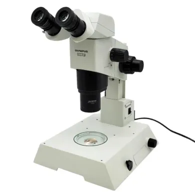 Olympus SZX9 Stereo Microscope with Binocular Head and Transmitted Light Stand