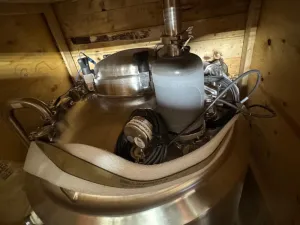 1000L Stainless Steel Storage Tank with Top-Mounted Instrumentation for Bioprocessing, 2 of 2