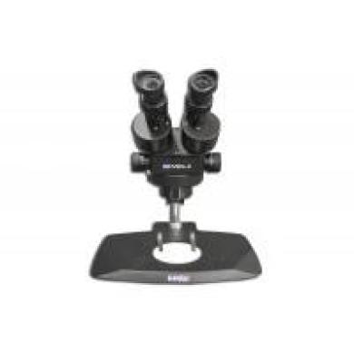 Meiji EMZ-5/BLACK Zoom Stereo Microscope with PK/BLACK Ergonomic Stand-cover