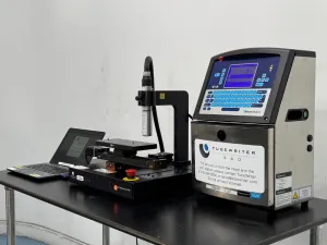 California Advanced Labeling TubeWriter 360 with VideoJet 1520 Automated Tube Labeling and Coding System, 2 of 4