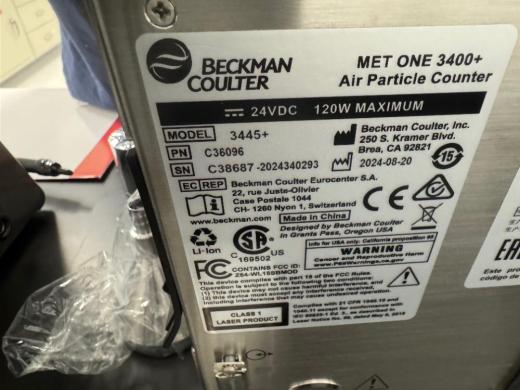 Beckman Coulter MET ONE 3400+ Air Particle Counter Model 3445+ for Precise Environmental Monitoring-cover