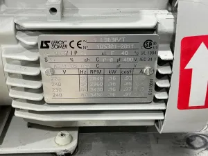 Edwards E2M1.5 Rotary Vane Vacuum Pump with Leroy-Somer Motor, 4 of 4