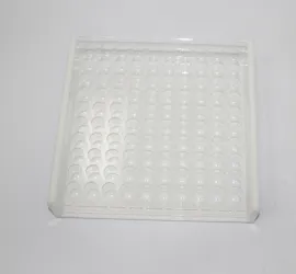 Clear Acrylic Test Tube Rack for 100 Microcentrifuge Tubes with Refrigerator/Freezer Storage, 6 of 7