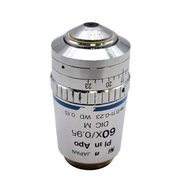 Nikon Plan Apo 60x Dry DIC Microscope Objective M ∞/0.11-0.23 WD 0.15-cover