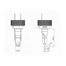 Inspectis 90º Side-View BGA Standard Probe Tip for Precision Optical Inspection, 2 of 2