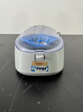 Benchmark myFuge Mini Centrifuge with Transparent Lid and Blue Rotor-cover