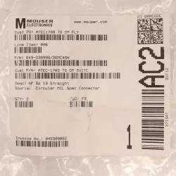 Souriau D38999/26MC4SN 4-Pin Size 13 Circular MIL-Spec Connector 2-Pack, 3 of 4