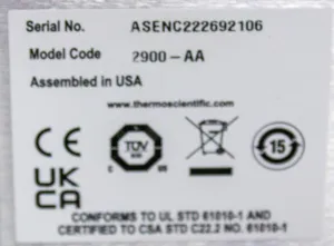 Thermo AerosolSense 2900-AA Pathogen Sampler Indoor Air 5-45°C 200 LPM, 2 of 5