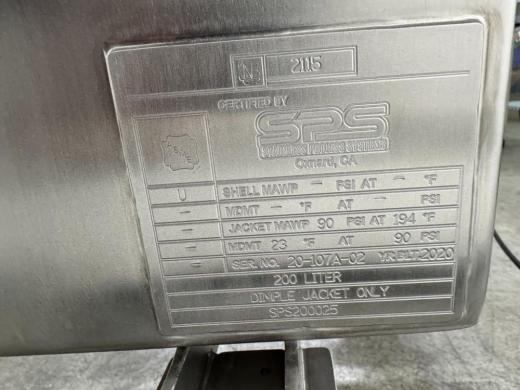 Pall 200 Liter Stainless Steel Jacketed Single-Use Mixing Unit for Bioprocessing-cover