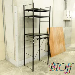 9736 Black Storage Rack 60 × 40 × 170 cm, 2 of 4