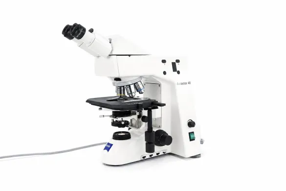 Zeiss Axioskop 40 Upright Compound Microscope with EC Neofluar Objectives and W-Pl 10x/23 Eyepieces