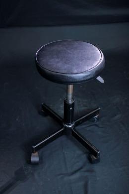 AS ONE CH-120 High Laboratory Chair with Round Seat and Casters-cover