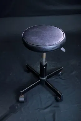 AS ONE CH-120 High Laboratory Chair with Round Seat and Casters