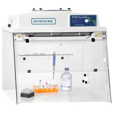 32" PCRPREP PCR Workstation with Class 100 Vertical Laminar Flow and Timed UV Light, 110V-cover