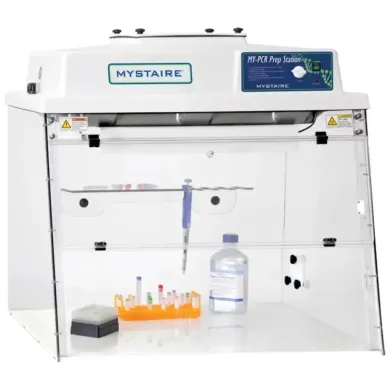 32" PCRPREP PCR Workstation with Class 100 Vertical Laminar Flow and Timed UV Light, 110V