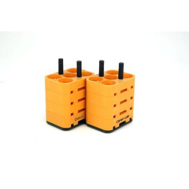 2x Thermo Heraeus 75003817 5x 25 mL Round Bottom Centri-Lab Adapter Orange-cover
