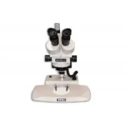 Meiji EMZ-5TR Trinocular Zoom Stereo Microscope with PKL-1 LED Pole Stand and MA502 10x Eyepieces, 4 of 5
