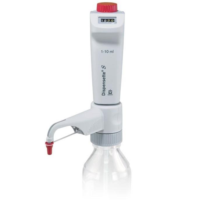 BrandTech Scientific Dispensette S Digital Bottletop Dispenser, 1 to 10mL