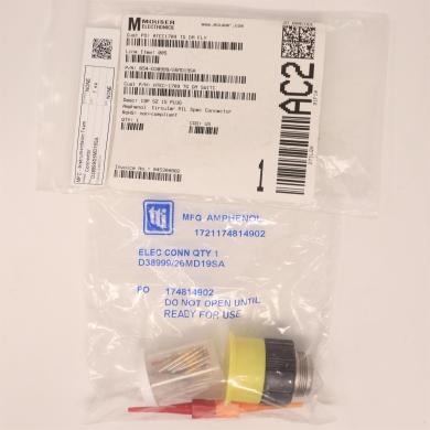 Amphenol D38999/26MD19SA Circular MIL-Spec Connector Size 15, 19-Pin Socket-cover