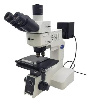 Olympus MX51 Metallurgical Microscope with Trinocular Head for Semiconductor Inspection-cover